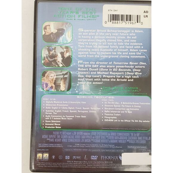 The 6th Day [2 disc, DVD] Movie Arnold Schwarzenegger - Picture 4 of 4